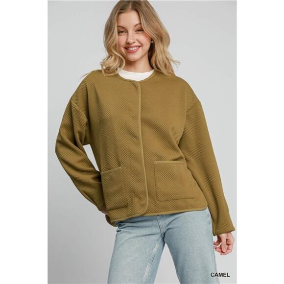 ✨NWT Umgee Textured Jacquard Jacket - Picture 2 of 5